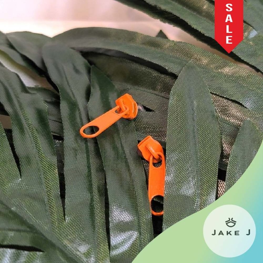 🍑Hot Orange Fun Unique Zipper  Statement Women Earrings One Size A-035
